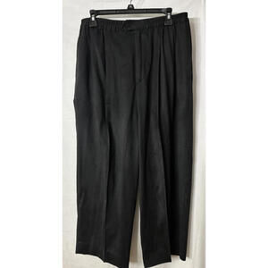 Maus &‎ Hoffman Womens Crop Capri Black Microfiber Strecth Pants Slacks Size L